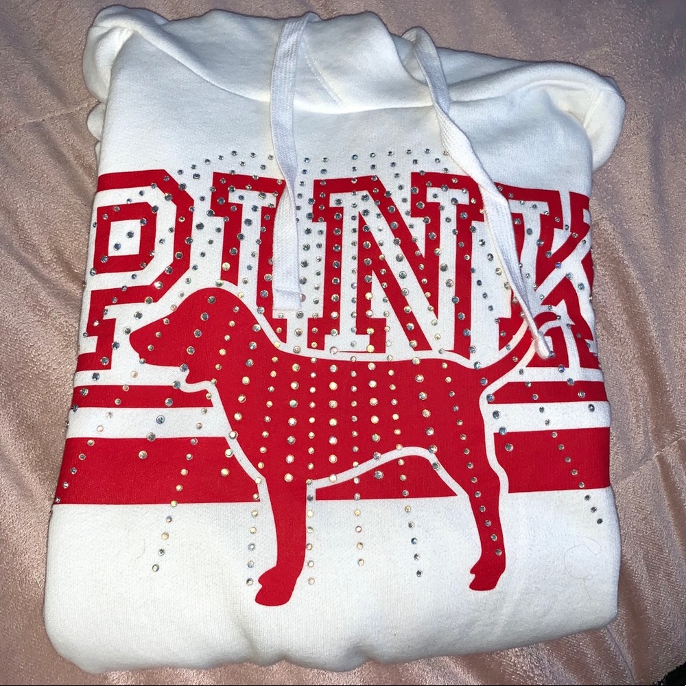 Victoria Secret Pink rhinestone hoodie